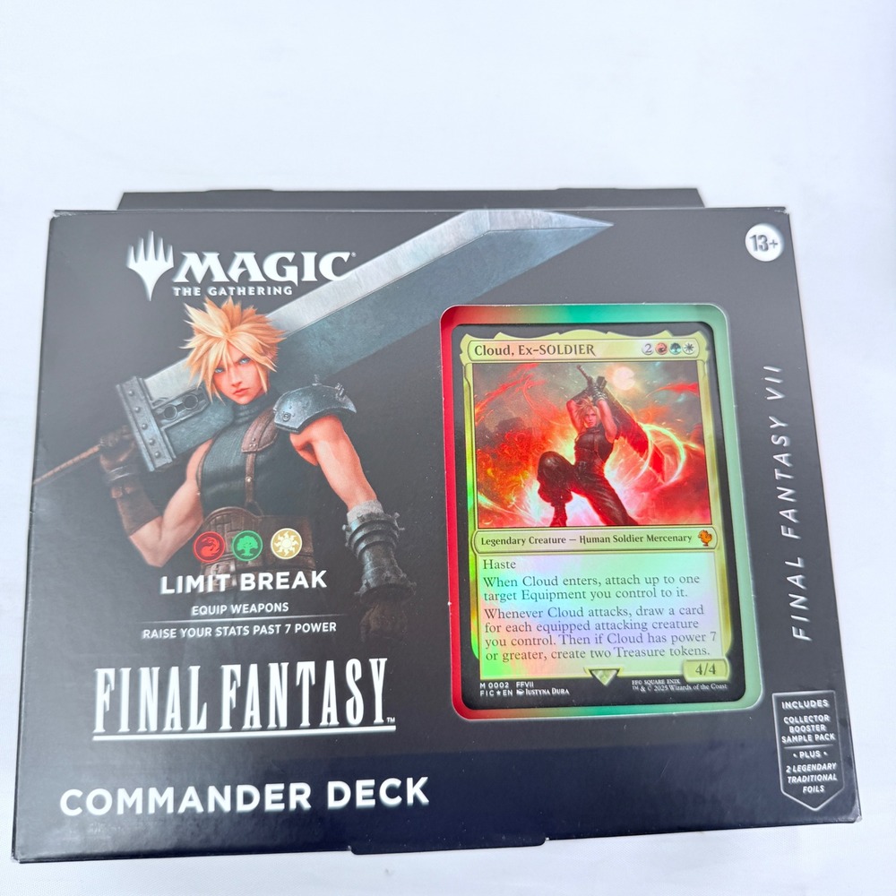Magic The Gathering Final Fantasy VII Commander Deck Cloud Ex-Soldier MTG FF7